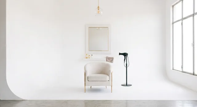 Puesto de trabajo de un salón de belleza