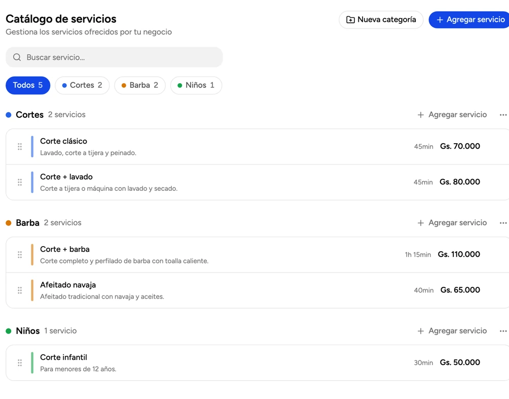 Servicios y precios